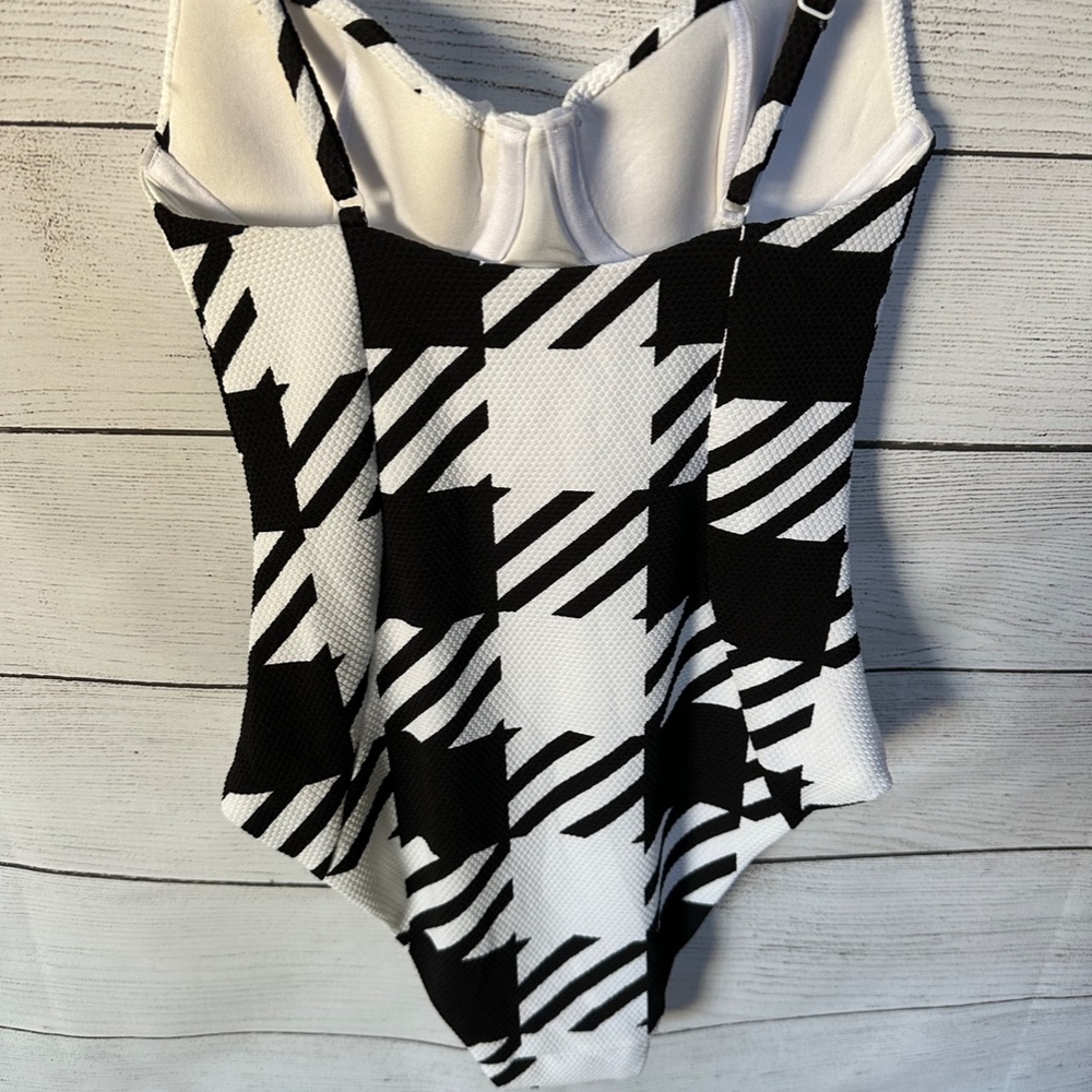 Onia Isabella Houndstooth One Piece Swimsuit - Picture 8 of 8